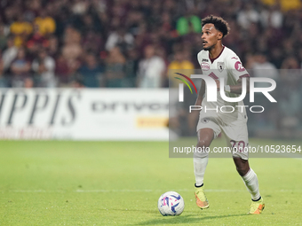 Valentino Lazaro of Torino Fc during the Serie A TIM match between US Salernitana and Torino FC in Salerno, Italy, on September 18, 2023. (