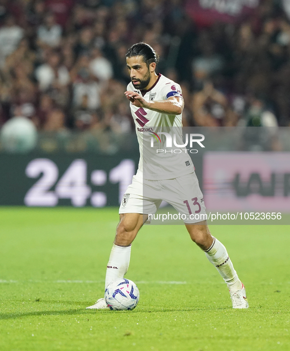 Ricardo Rodríguez of Torino Fc during the Serie A TIM match between US Salernitana and Torino FC in Salerno, Italy, on September 18, 2023. 