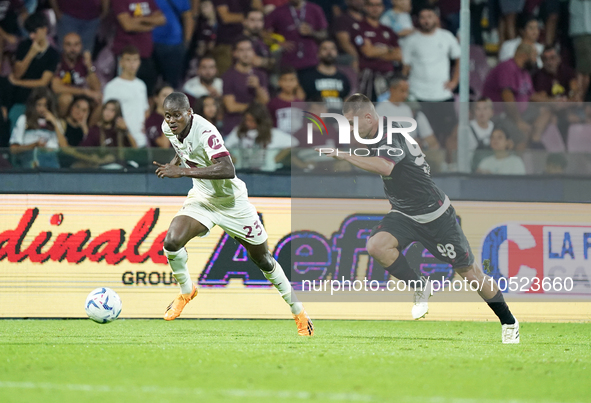 Demba Seck of Torino Fc during the Serie A TIM match between US Salernitana and Torino FC in Salerno, Italy, on September 18, 2023. 