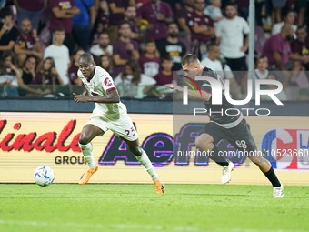 Demba Seck of Torino Fc during the Serie A TIM match between US Salernitana and Torino FC in Salerno, Italy, on September 18, 2023. (