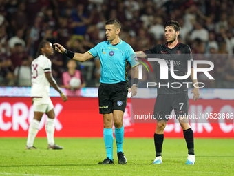 Antonio Giua, referee, during the Serie A TIM match between US Salernitana and Torino FC in Salerno, Italy, on September 18, 2023. (