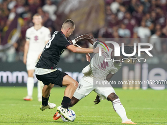 Yann Karamoh of Torino Fc during the Serie A TIM match between US Salernitana and Torino FC in Salerno, Italy, on September 18, 2023. (