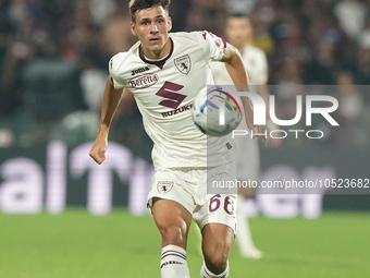 Gvidas Gineitis of Torino Fc during the Serie A TIM match between US Salernitana and Torino FC in Salerno, Italy, on September 18, 2023. (