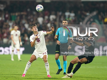 Gvidas Gineitis of Torino Fc during the Serie A TIM match between US Salernitana and Torino FC in Salerno, Italy, on September 18, 2023. (