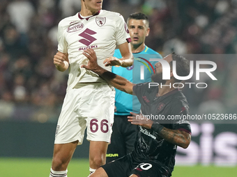 Gvidas Gineitis of Torino Fc during the Serie A TIM match between US Salernitana and Torino FC in Salerno, Italy, on September 18, 2023. (