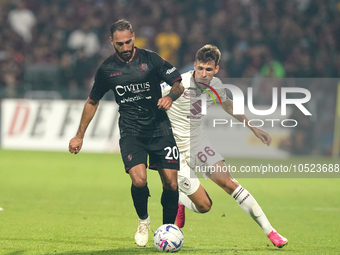 Grigoris Kastanos of Us Salernitana 1919 during the Serie A TIM match between US Salernitana and Torino FC in Salerno, Italy, on September 1...