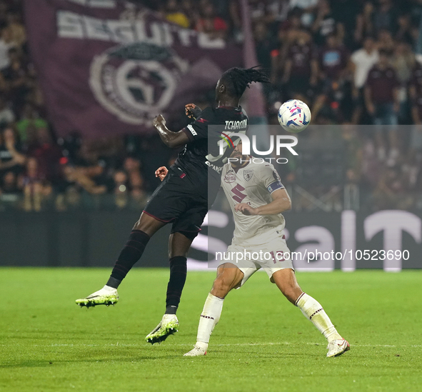 Loum Tchaouna of Us Salernitana 1919 during the Serie A TIM match between US Salernitana and Torino FC in Salerno, Italy, on September 18, 2...