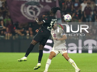 Loum Tchaouna of Us Salernitana 1919 during the Serie A TIM match between US Salernitana and Torino FC in Salerno, Italy, on September 18, 2...