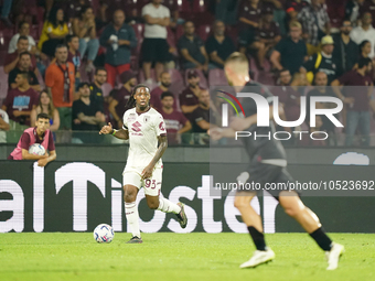 Brandon Soppy of Torino Fc during the Serie A TIM match between US Salernitana and Torino FC in Salerno, Italy, on September 18, 2023. (