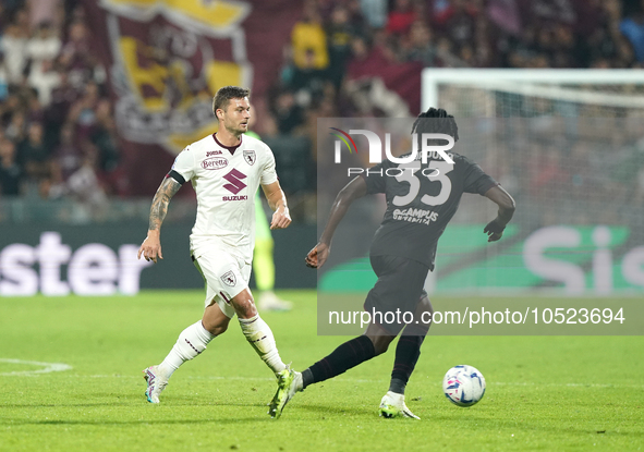 Gvidas Gineitis of Torino Fc during the Serie A TIM match between US Salernitana and Torino FC in Salerno, Italy, on September 18, 2023. 