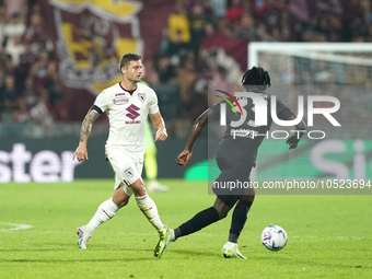 Gvidas Gineitis of Torino Fc during the Serie A TIM match between US Salernitana and Torino FC in Salerno, Italy, on September 18, 2023. (