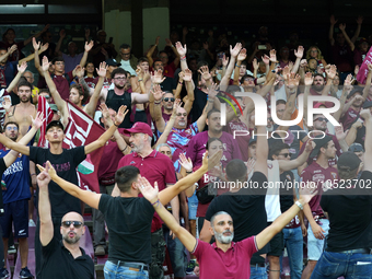 Supporters of Torino Fc during the Serie A TIM match between US Salernitana and Torino FC in Salerno, Italy, on September 18, 2023. (