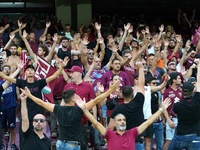 Supporters of Torino Fc during the Serie A TIM match between US Salernitana and Torino FC in Salerno, Italy, on September 18, 2023. (