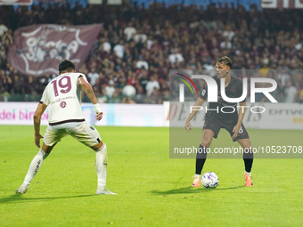 Emil Bohinen of Us Salernitana 1919 during the Serie A TIM match between US Salernitana and Torino FC in Salerno, Italy, on September 18, 20...