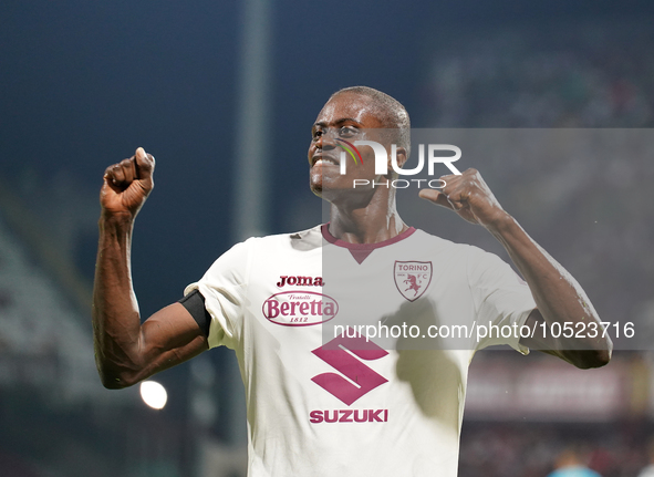 Demba Seck of Torino Fc during the Serie A TIM match between US Salernitana and Torino FC in Salerno, Italy, on September 18, 2023. 