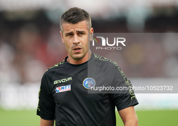 Antonio Giua, referee,  during the Serie A TIM match between US Salernitana and Torino FC in Salerno, Italy, on September 18, 2023. 