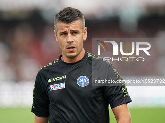 Antonio Giua, referee,  during the Serie A TIM match between US Salernitana and Torino FC in Salerno, Italy, on September 18, 2023. (