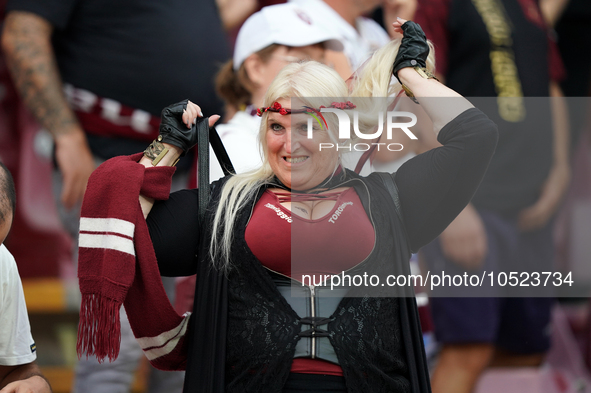 Supporters of Torino Fc during the Serie A TIM match between US Salernitana and Torino FC in Salerno, Italy, on September 18, 2023. 