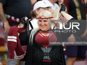 Supporters of Torino Fc during the Serie A TIM match between US Salernitana and Torino FC in Salerno, Italy, on September 18, 2023. (