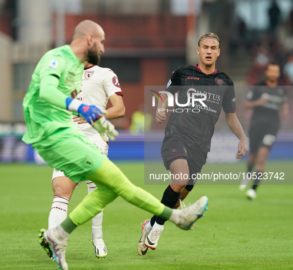 Erik Botheim of Us Salernitana 1919 during the Serie A TIM match between US Salernitana and Torino FC in Salerno, Italy, on September 18, 20...