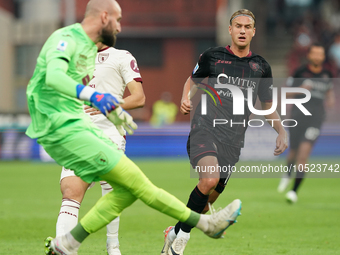 Erik Botheim of Us Salernitana 1919 during the Serie A TIM match between US Salernitana and Torino FC in Salerno, Italy, on September 18, 20...