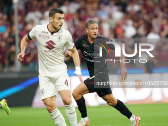 Alessandro Buongiorno of Torino Fc during the Serie A TIM match between US Salernitana and Torino FC in Salerno, Italy, on September 18, 202...