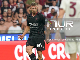 Matteo Lovato of Us Salernitana 1919 during the Serie A TIM match between US Salernitana and Torino FC in Salerno, Italy, on September 18, 2...