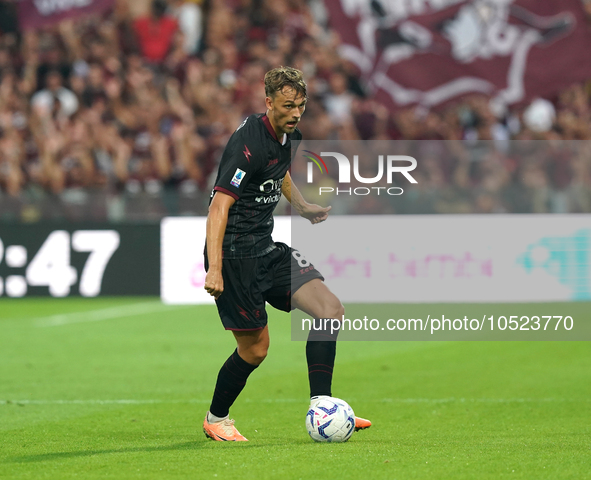 Emil Bohinen of Us Salernitana 1919 during the Serie A TIM match between US Salernitana and Torino FC in Salerno, Italy, on September 18, 20...