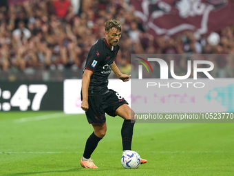 Emil Bohinen of Us Salernitana 1919 during the Serie A TIM match between US Salernitana and Torino FC in Salerno, Italy, on September 18, 20...