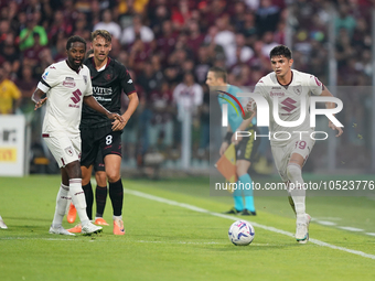 Raoul Bellanova of Torino Fc during the Serie A TIM match between US Salernitana and Torino FC in Salerno, Italy, on September 18, 2023. (