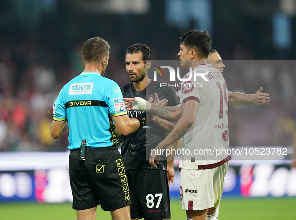 Antonio Candreva of Us Salernitana 1919 during the Serie A TIM match between US Salernitana and Torino FC in Salerno, Italy, on September 18...