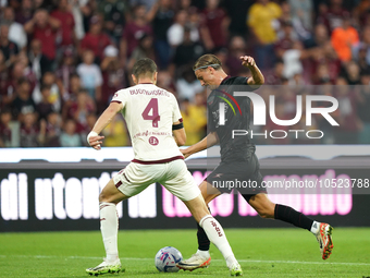 Erik Botheim of Us Salernitana 1919 during the Serie A TIM match between US Salernitana and Torino FC in Salerno, Italy, on September 18, 20...