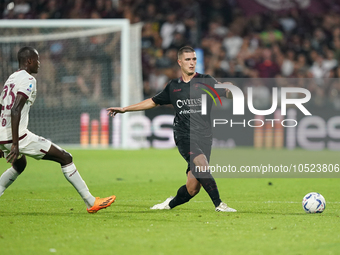 Lorenzo Pirola of Us Salernitana 1919 during the Serie A TIM match between US Salernitana and Torino FC in Salerno, Italy, on September 18,...