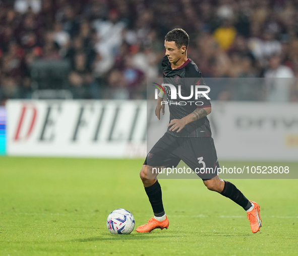 Domagoj Bradaric of Us Salernitana 1919 during the Serie A TIM match between US Salernitana and Torino FC in Salerno, Italy, on September 18...