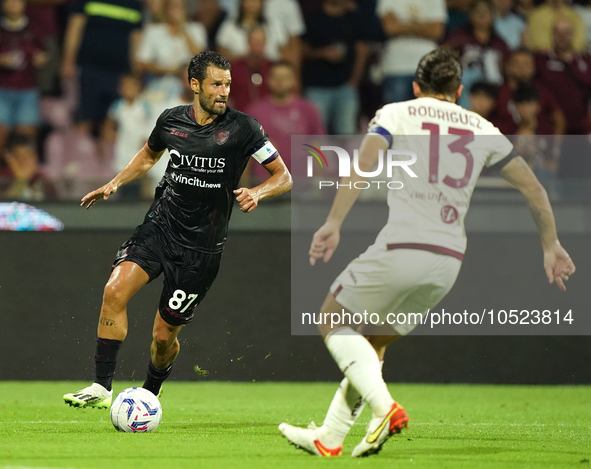 Antonio Candreva of Us Salernitana 1919 during the Serie A TIM match between US Salernitana and Torino FC in Salerno, Italy, on September 18...