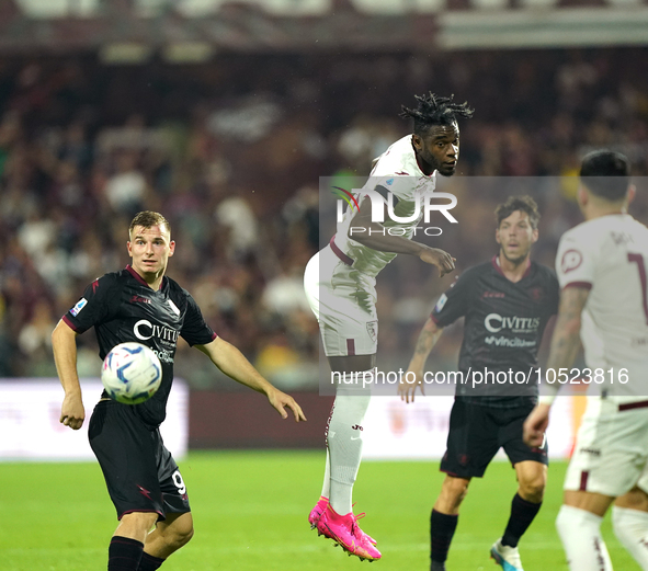 Duvan Zapata of Torino Fc during the Serie A TIM match between US Salernitana and Torino FC in Salerno, Italy, on September 18, 2023. 