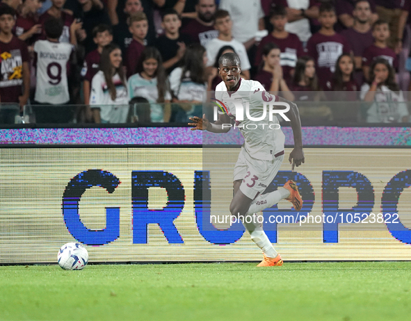 Demba Seck of Torino Fc during the Serie A TIM match between US Salernitana and Torino FC in Salerno, Italy, on September 18, 2023. 