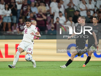 Raoul Bellanova of Torino Fc during the Serie A TIM match between US Salernitana and Torino FC in Salerno, Italy, on September 18, 2023. (