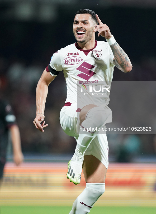 Nemanja Radonjic of Torino Fc during the Serie A TIM match between US Salernitana and Torino FC in Salerno, Italy, on September 18, 2023. 