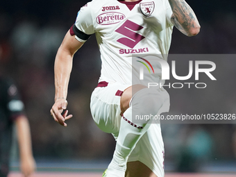 Nemanja Radonjic of Torino Fc during the Serie A TIM match between US Salernitana and Torino FC in Salerno, Italy, on September 18, 2023. (