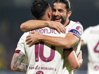 Nemanja Radonjic of Torino Fc celebrate the goal during the Serie A TIM match between US Salernitana and Torino FC in Salerno, Italy, on Sep...