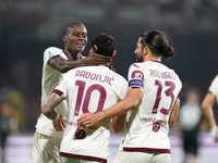 Nemanja Radonjic of Torino Fc celebrate the goal during the Serie A TIM match between US Salernitana and Torino FC in Salerno, Italy, on Sep...