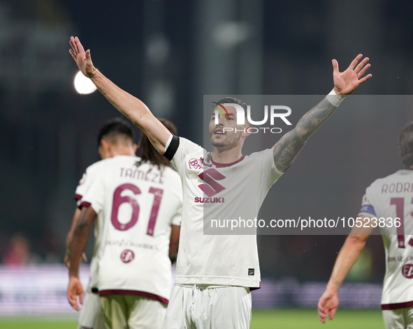 Nemanja Radonjic of Torino Fc during the Serie A TIM match between US Salernitana and Torino FC in Salerno, Italy, on September 18, 2023. 