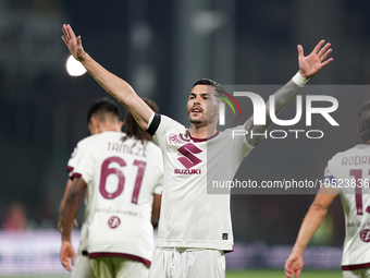 Nemanja Radonjic of Torino Fc during the Serie A TIM match between US Salernitana and Torino FC in Salerno, Italy, on September 18, 2023. (