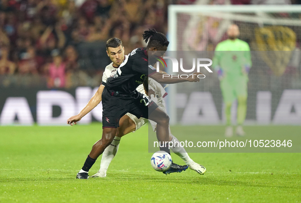 Loum Tchaouna of Us Salernitana 1919 during the Serie A TIM match between US Salernitana and Torino FC in Salerno, Italy, on September 18, 2...