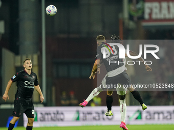 Lorenzo Pirola of Us Salernitana 1919 during the Serie A TIM match between US Salernitana and Torino FC in Salerno, Italy, on September 18,...