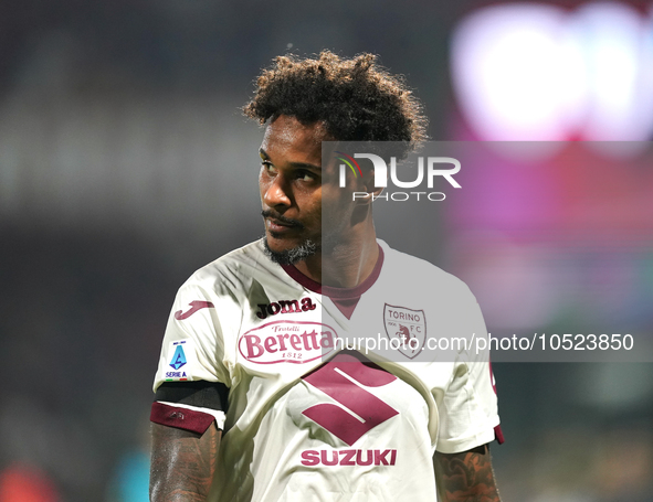 Valentino Lazaro of Torino Fc during the Serie A TIM match between US Salernitana and Torino FC in Salerno, Italy, on September 18, 2023. 