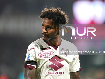 Valentino Lazaro of Torino Fc during the Serie A TIM match between US Salernitana and Torino FC in Salerno, Italy, on September 18, 2023. (