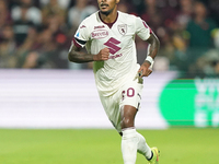 Valentino Lazaro of Torino Fc during the Serie A TIM match between US Salernitana and Torino FC in Salerno, Italy, on September 18, 2023. (