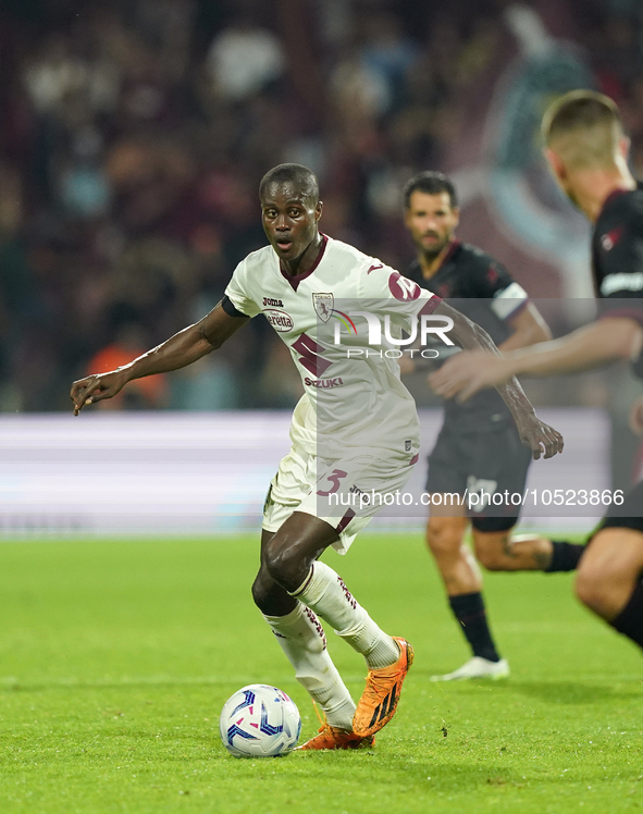 Demba Seck of Torino Fc during the Serie A TIM match between US Salernitana and Torino FC in Salerno, Italy, on September 18, 2023. 